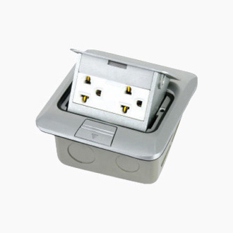 HGD-1FHL(Al alloy)<BR>2 gang American standard socket