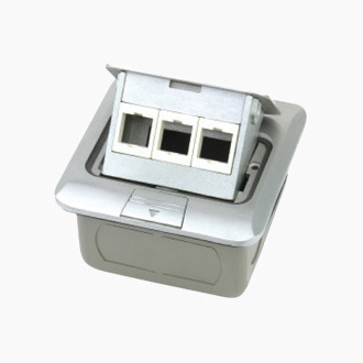 HGD-1FHL(Al alloy)<BR>3 gang AVAYA computer socket