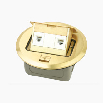 HGD-2Y<BR>2 gang AMP computer socket