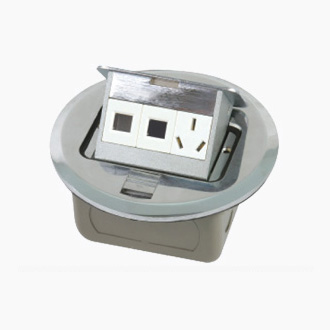 HGD-2Yz(Light)<BR>2 gang AMP computer socket<BR>1 gang 3 pole socket