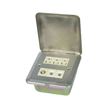 HGD-5T<BR>3 gang computer power socket<BR>1 gang TV socket<BR>2 gang Tel socket