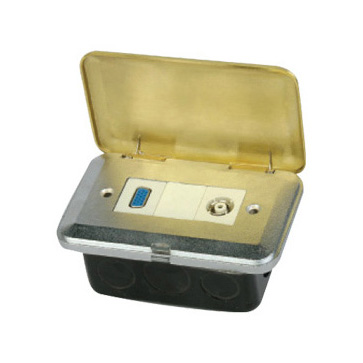 HGD-7T<BR>1 gang TV socket<BR>1 gang 15 pin VGA socket