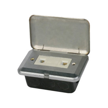 HGD-7T<BR>1 gang Tel socket<BR>1 gang computer socket