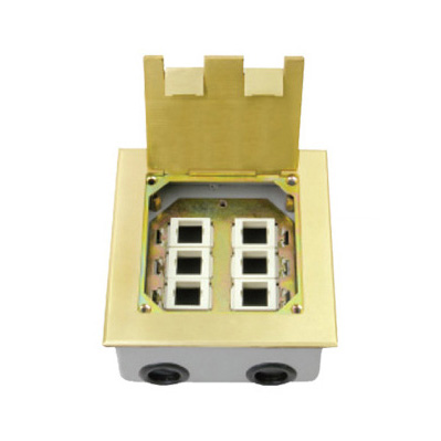 HGD-146K<BR>6 gang AVAYA computer socket