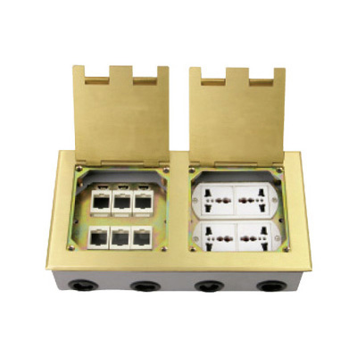 HGD-2702K<BR>6 gang AVAYA computer socket<BR>4 gang 3 socket Multi-function socket