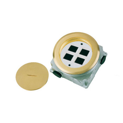 HGD-130Y<BR>4 gang AMP computer socket