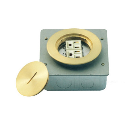 HGD-100Y<BR>2 gang computer power socket