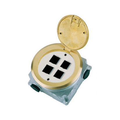 HGD-130YK<BR>4 gang AVAYA computer socket (module supply separate)