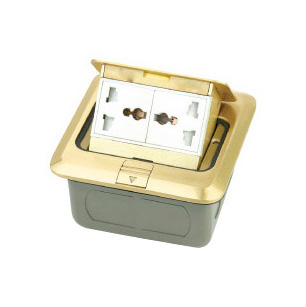 HGD-1F<BR>2 gang 3 pin Multi-function socket