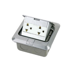 HGD-1FL(Copper alloy)<BR>2 gang American standard socket