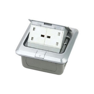 HGD-1FL(Copper alloy)<BR>2 gang 13A BS socket