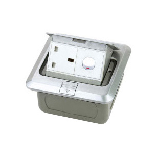 HGD-1FL(Copper alloy)<BR>1 gang 13A BS socket  1 gang switch