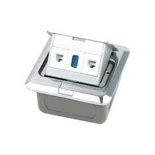 HGD-1Fz(Light)<BR>1 gang computer socket<BR>1 gang Tel socket<BR>1 gang 15 pin VGA socket(pin type)