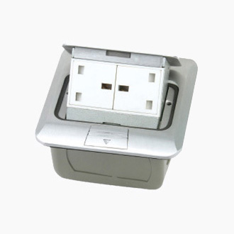 HGD-1FHL(铝合金)<BR>二位13A英式插座