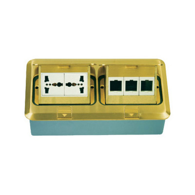 HGD-3F<br>二位多功能插座<BR>三位朗讯电脑插口(模块另配)