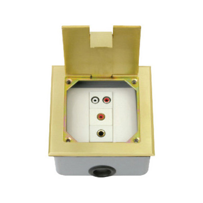 HGD-120K<BR>一位双音频插座<BR>一位Ф6.35话筒<BR>一位视频插座