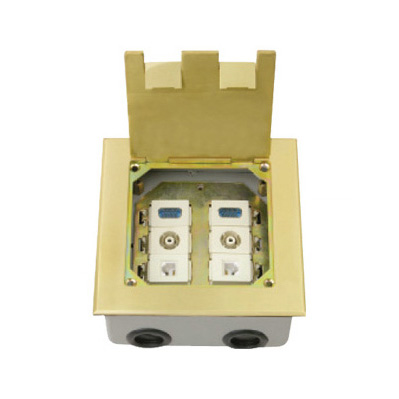 HGD-146K<BR>二位15芯VGA插座(针式)<BR>二位电视插座二位电话插座