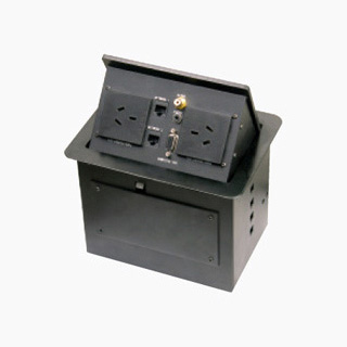 HZM/401AU<BR>二位三极电源二位电脑插座一位视频插座<br>一位3.5耳机插一位15芯VGA插