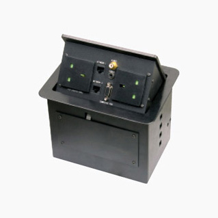 HZM/401UK<BR>二位美标电源一位视频插座<br>一位3.5耳机插一位15芯VGA插