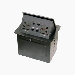 HZM/404<BR>一位欧式电源二位电脑二位电话一位视频插<br>一位双音频插一位3.5耳机插一位15芯VGA