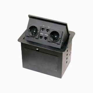 HZM/404EU<BR>二位欧式电源二位电话<br>二位电脑