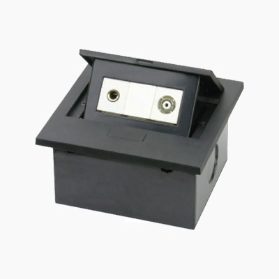 HZC312H<BR>一位Ф6.35话筒插<BR>一位电视插座