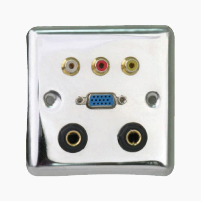 HBC83<br>一位视频一位双音频<BR>二位Ф6.35话筒